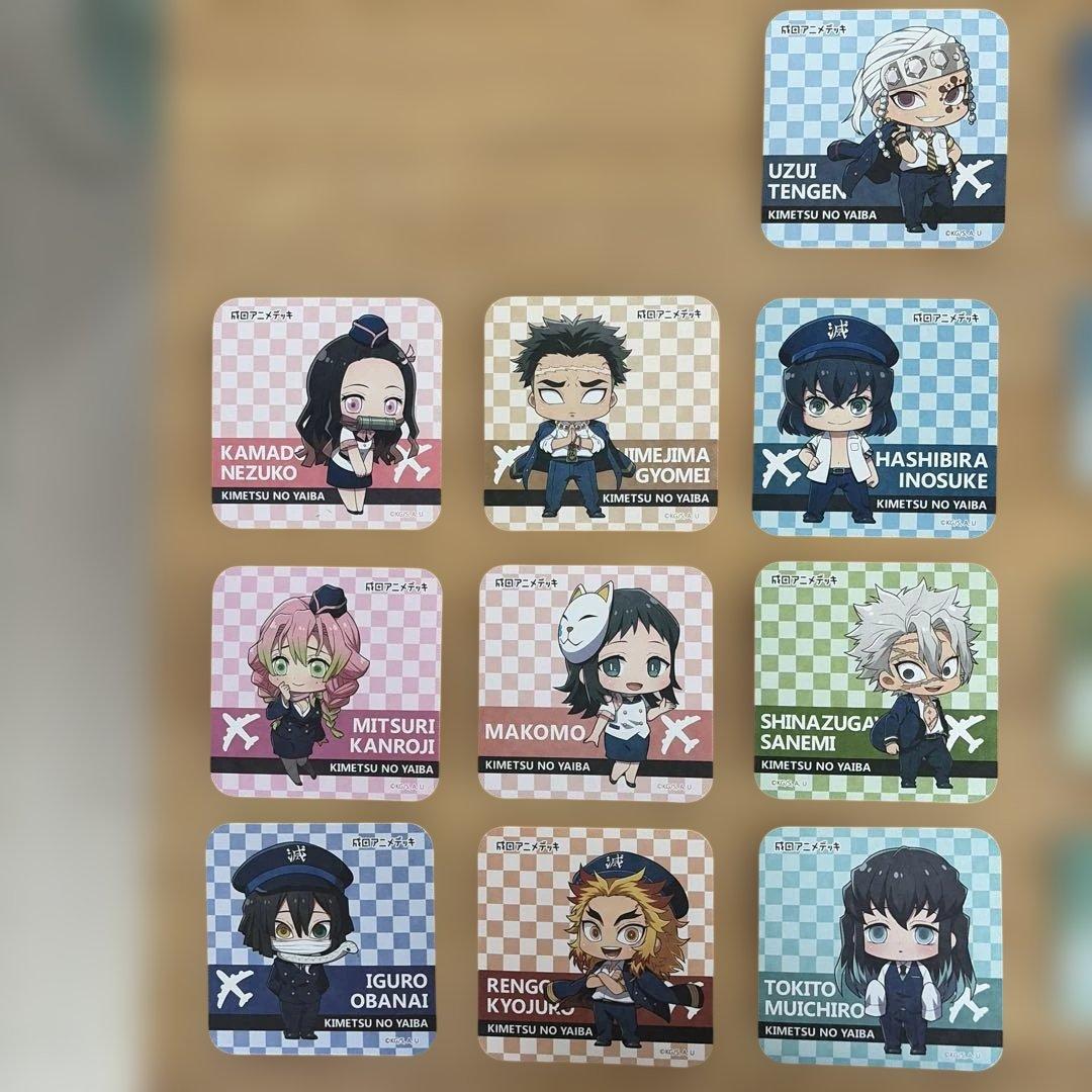 まとめ売り】鬼滅の刃 成田アニメデッキ コースター＋パスケース 限定