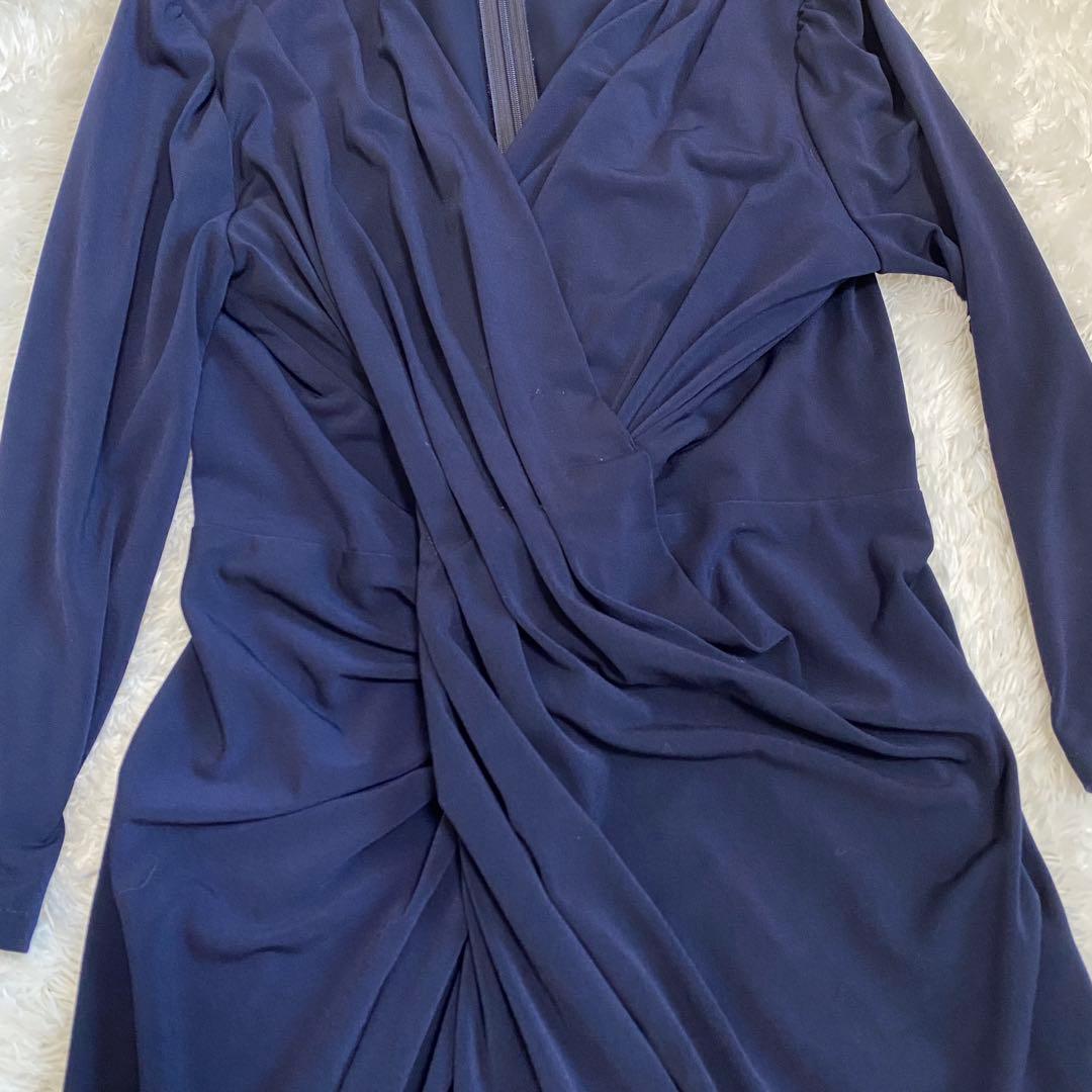 kay me ケイミー ヴィーナス カシュクール ワンピース 濃紺 サイズ7