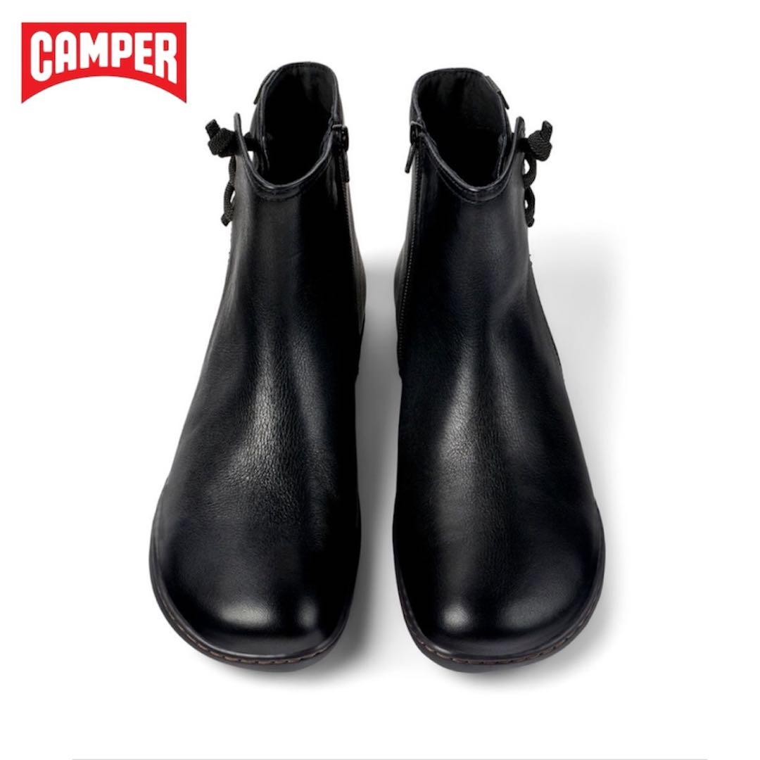 美品】カンペール] PEU CAMI ペウカミ ハイカットシューズ 黒 35