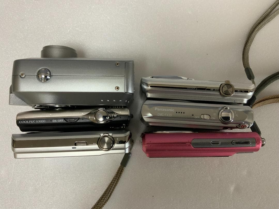 コンパクトデジタルカメラ《コンデジ》元箱付き６台まとめ売り（ジャンク品）