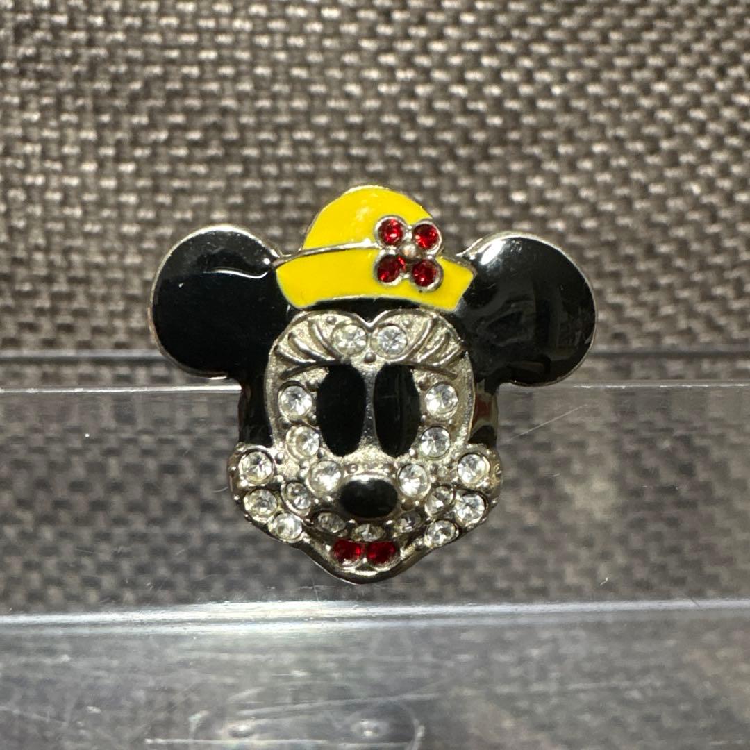 レトロ】東京ディズニーランド ミニーマウス ラインストーン ピン