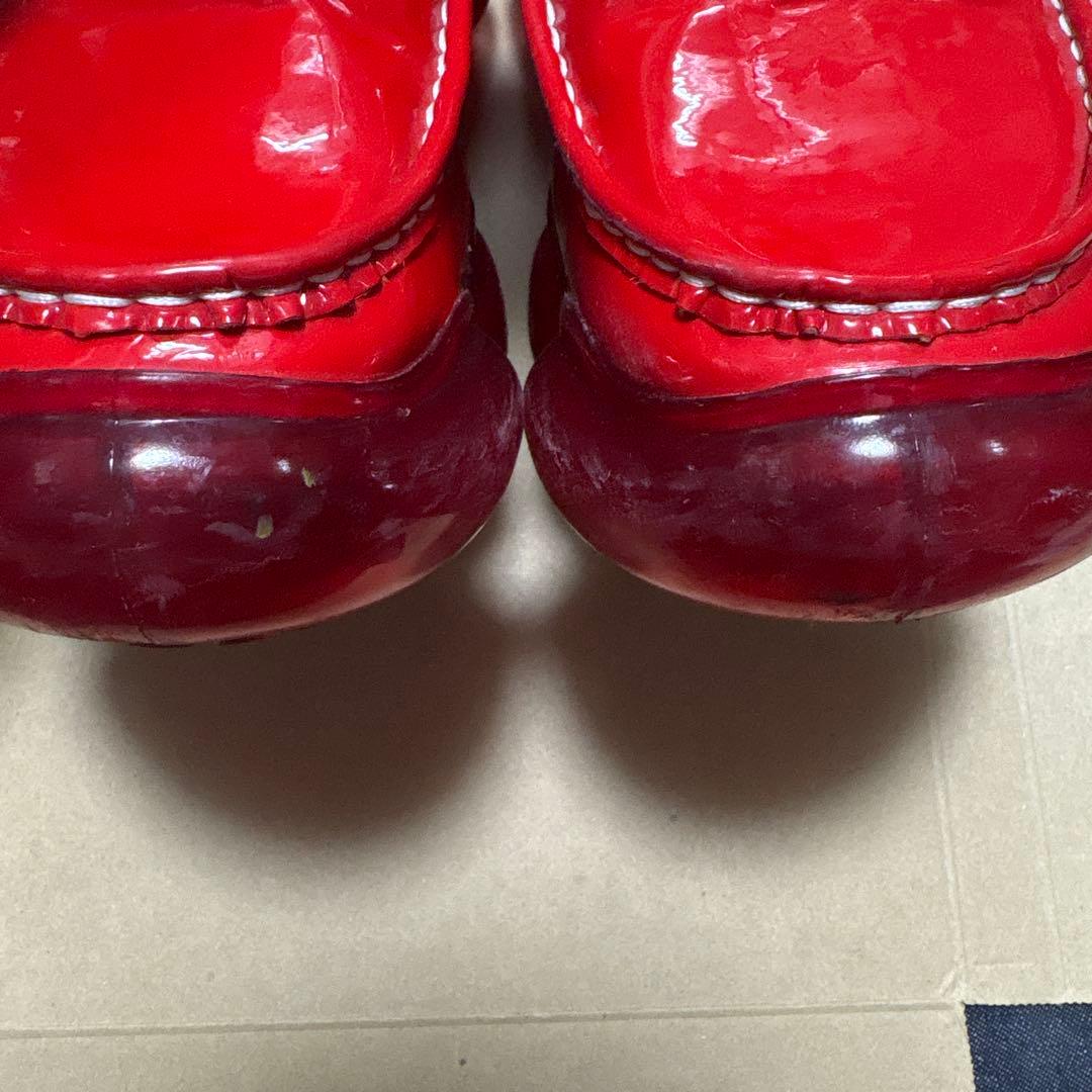 grounds 赤ローファー エナメル 26 - メルカリ