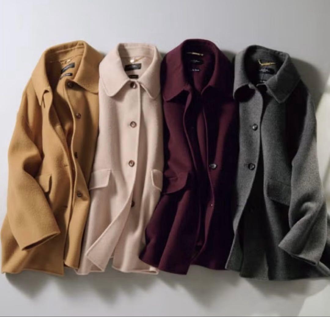 DoCLASSE ピュアウールリバー・ミドルステンコート ベージュ/ 13号