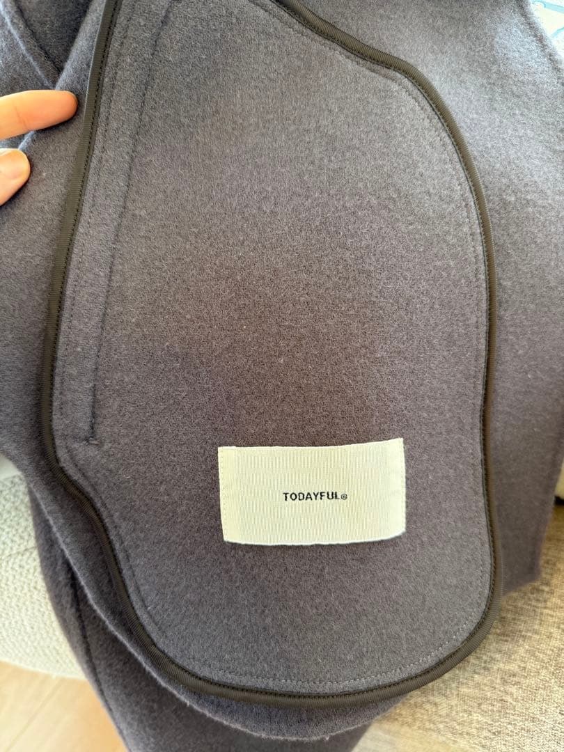 TODAYFULウールシャツジャケット スカイブルー36サイズ - メルカリ