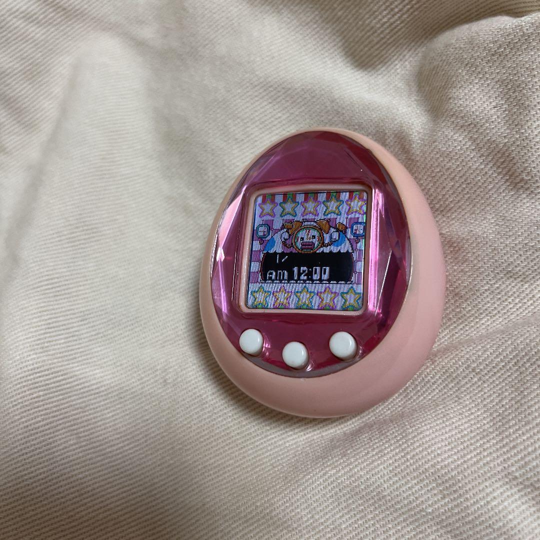 たまごっちid ピンク 動作確認 初期化 電池付き - メルカリ