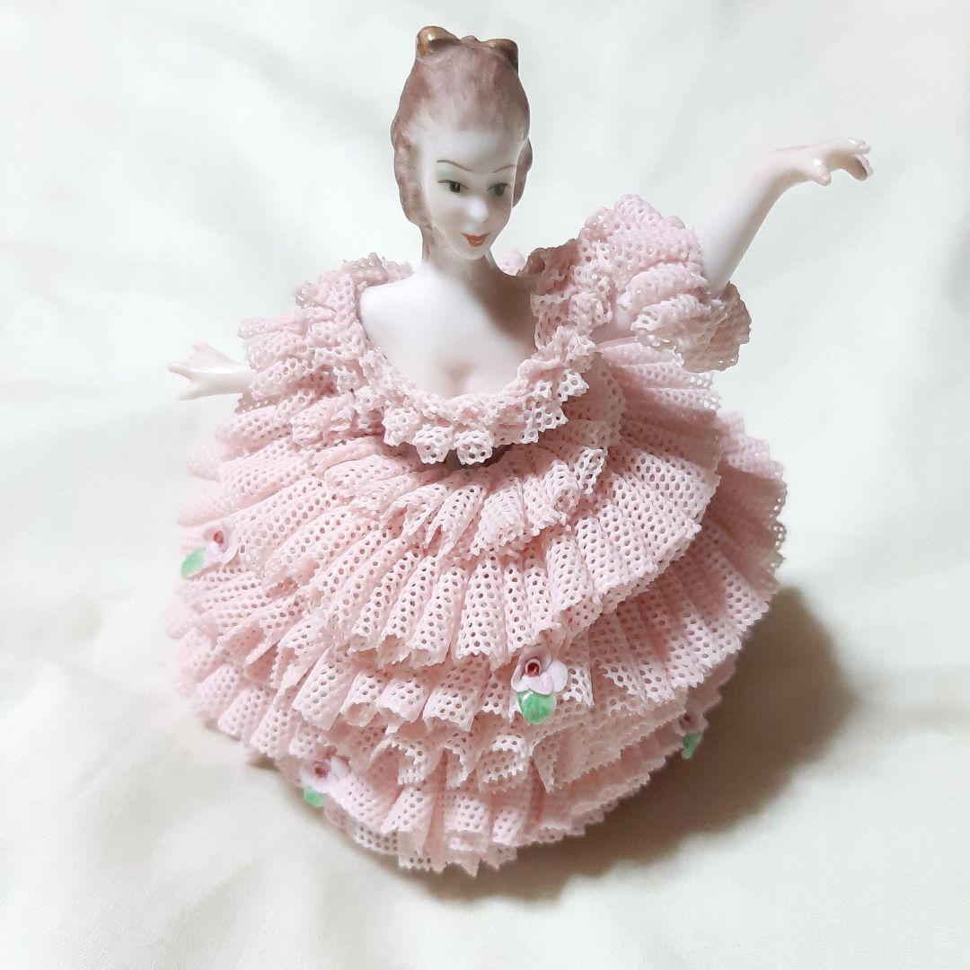 アイリッシュドレスデン○IRISH DRESDEN 陶器人形 置物 レースドール