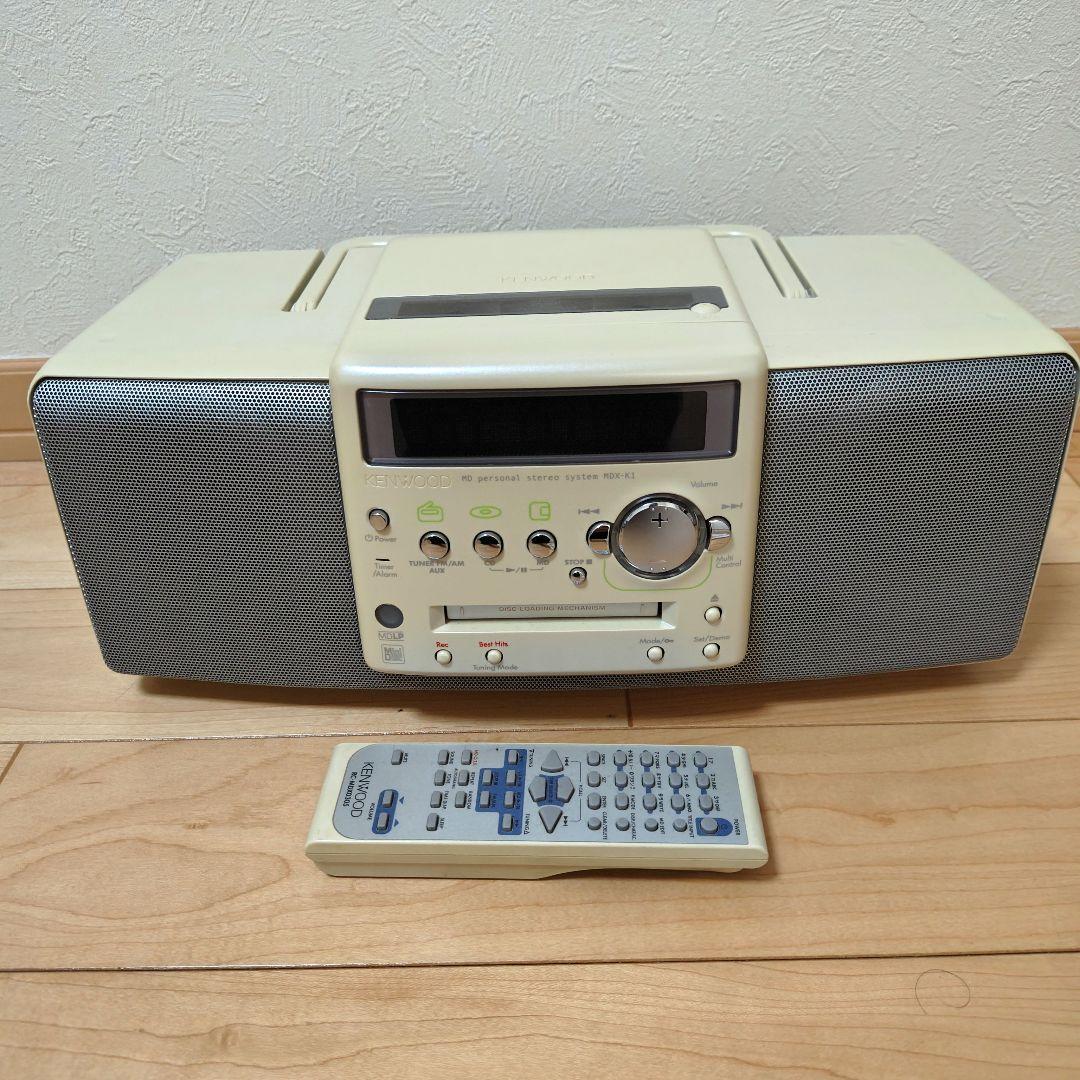 ケンウッド MD/CDラジオ MDX-L1 ミニコンポ リモコン付き - メルカリ