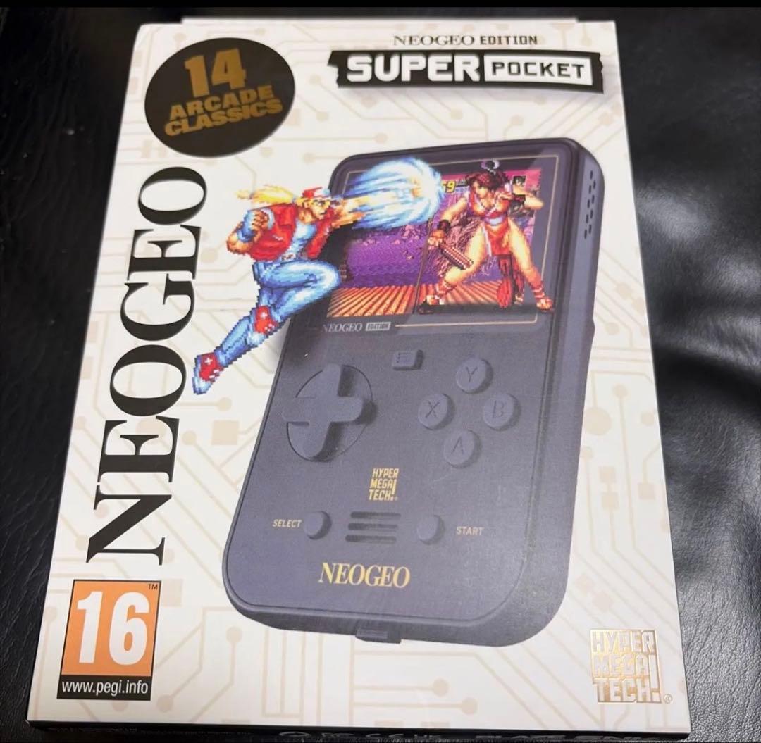 NEOGEO SUPER POCKET 本体 新品未開封 ポータブルゲーム機 ネオジオの名作ゲームがどこでも遊べる携帯ゲーム機“Super Pocket