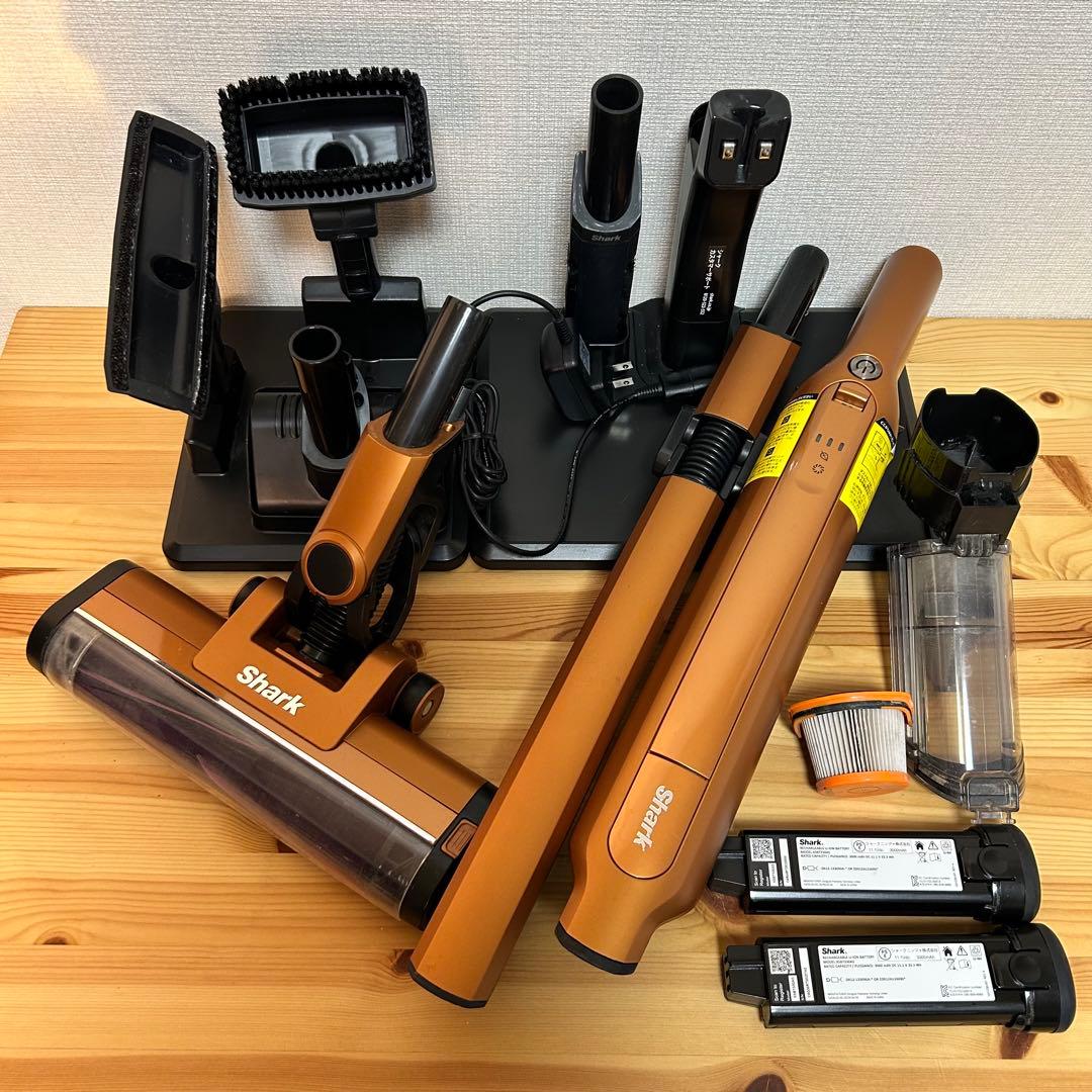 Shark CS651JNZORスティッククリーナー本体☆キャメル☆上位モデル SHARK スティッククリーナー EVOPOWER SYSTEM ADV サイクロン式