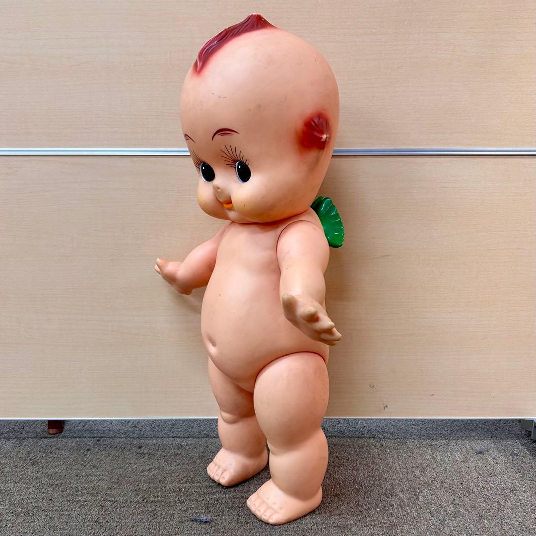 m*e様 「超希少レトロ」キューピー人形 特大サイズ 緑の羽キューピー