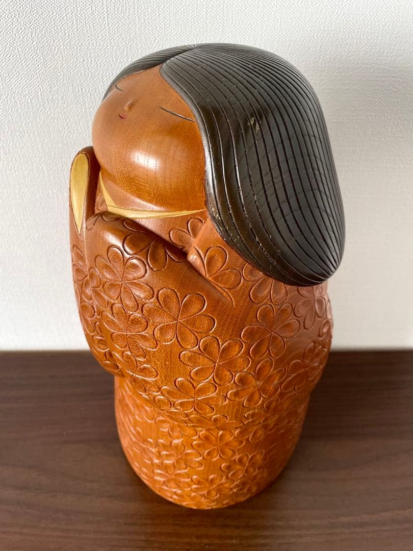 吉田 多加志 Takashi 創作 こけし kokeshi doll 木製 人形