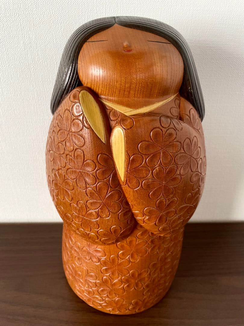 吉田 多加志 Takashi 創作 こけし kokeshi doll 木製 人形