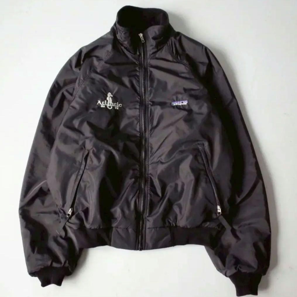 Patagonia　シェルドシンチラ ブラック ナイロンジャケット M 90年代 90s パタゴニア アウトドア アメリカ製 黒 ブラック ナイロン