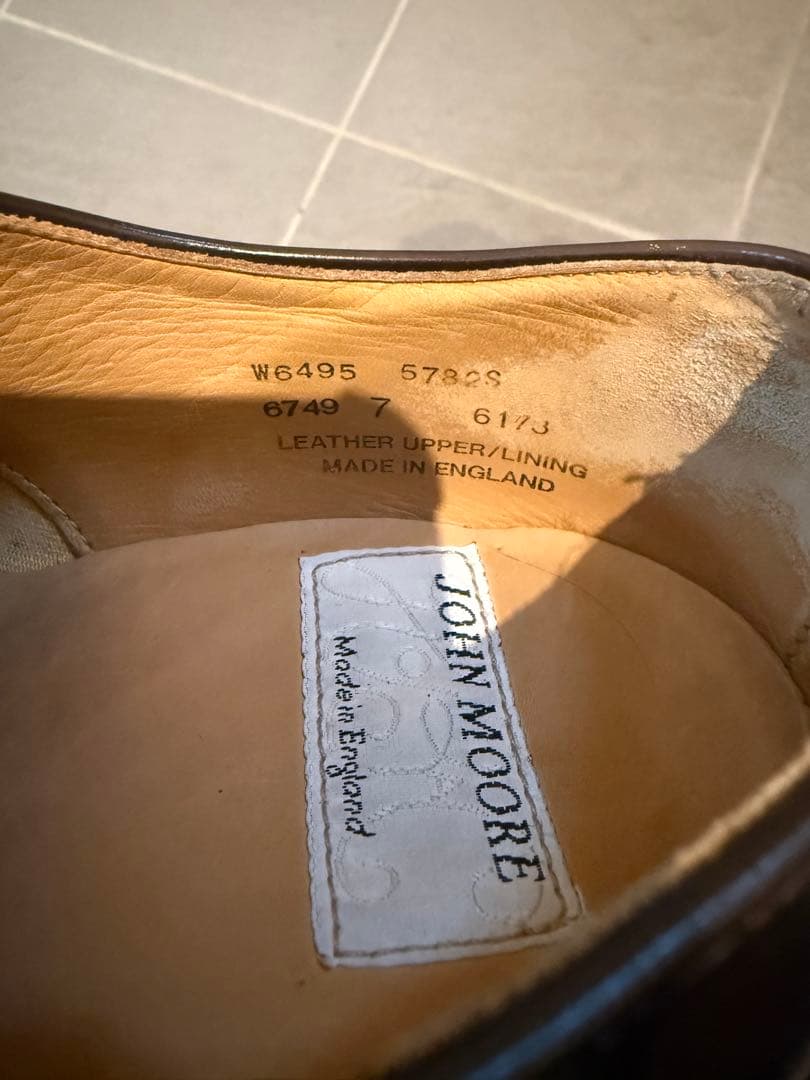 JOHN MOORE ジョンムーア スエード レザーシューズ 英国製 UK7