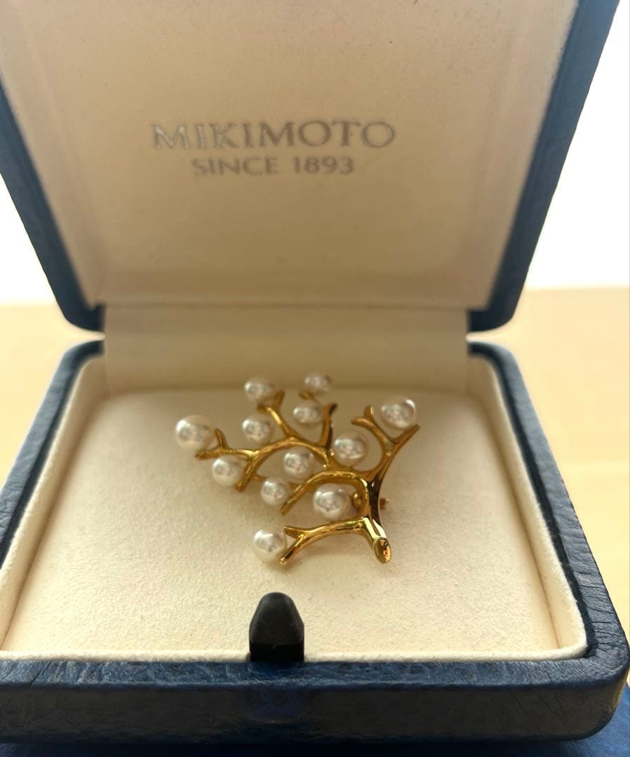 美品】ミキモト 幸福の木 MIKIMOTO Kofuku no ki ブローチ
