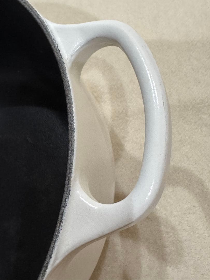 ルクルーゼ ココットロンド 20cm レースレリーフ コットン カッパー