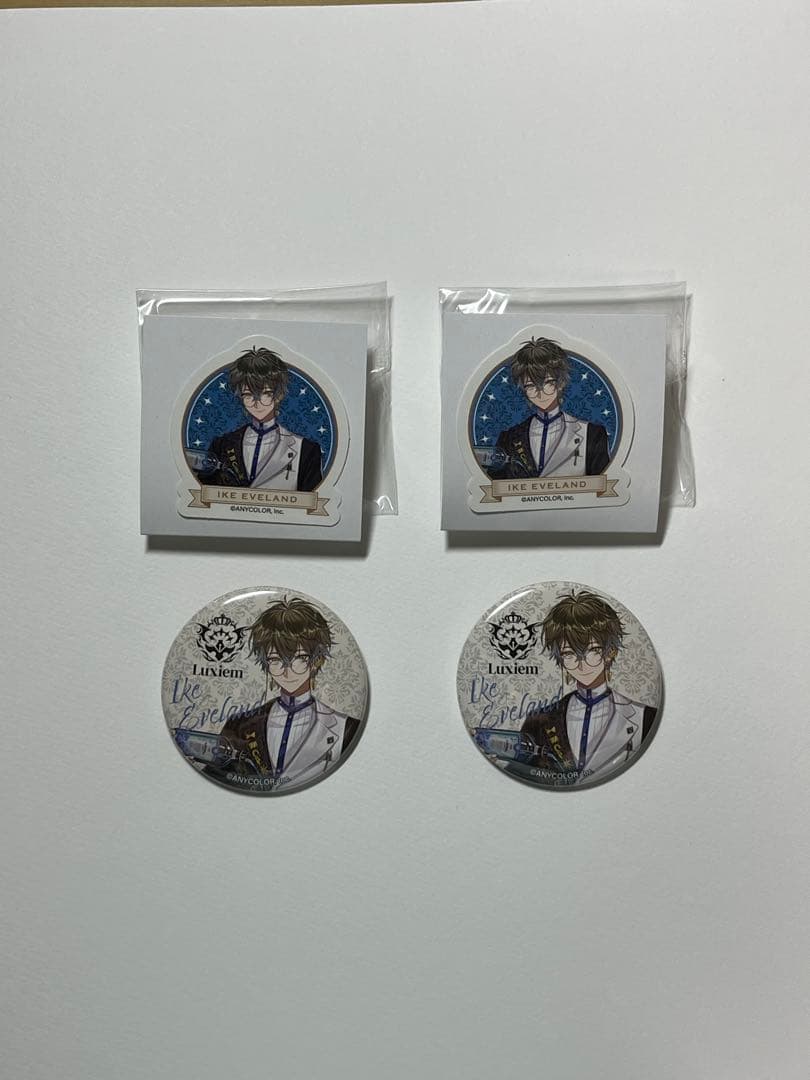 Luxiem 一番くじ 缶バッジ&ダイカットステッカー Ike Eveland - メルカリ