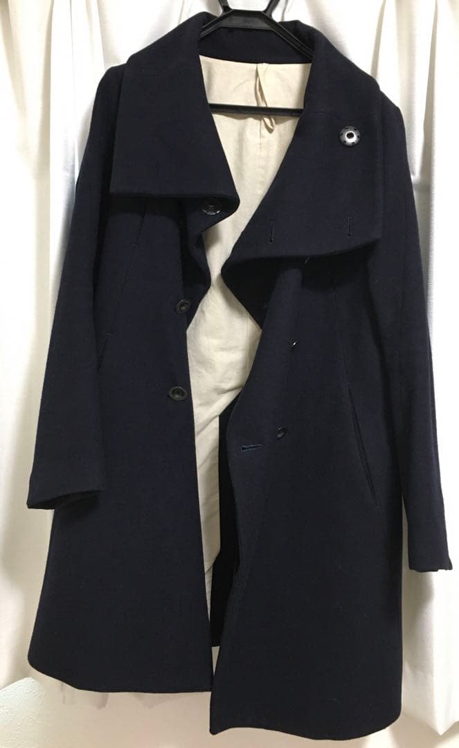 the viridi-anne ハイネックメルトンウールコート - メルカリ