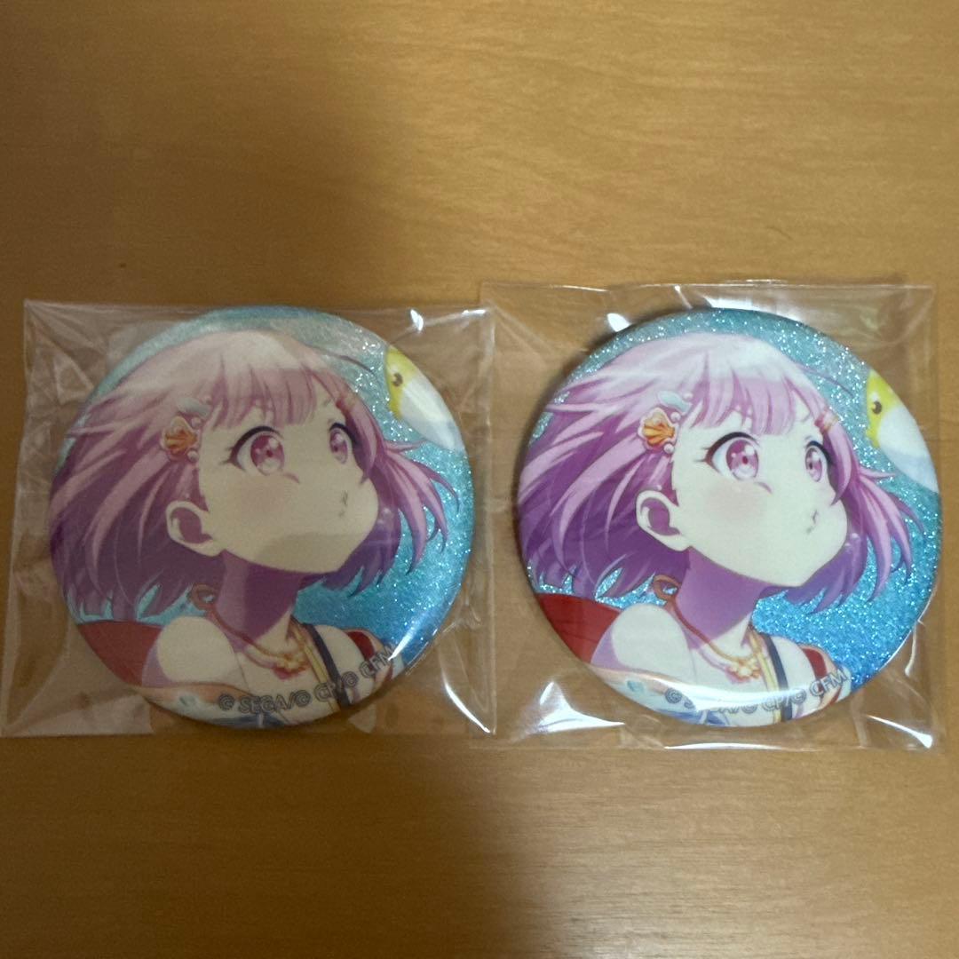 プロジェクトセカイ プロセカ グリッター缶バッジ 13A 水着 鳳えむ