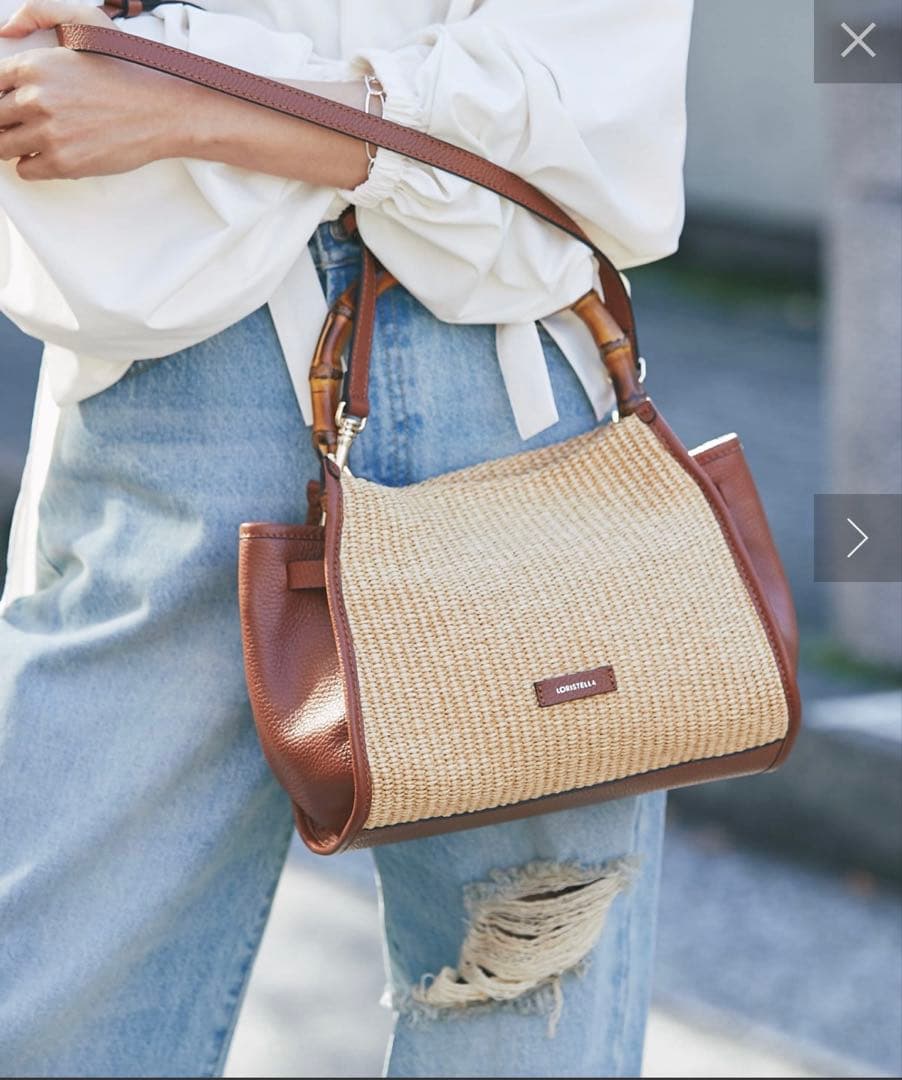 【LORISTELLA(ロリステッラ)】バンブートート. リヴドロワ LORISTELLA(ロリステッラ)】バンブートート | RIVE DROITE(リヴドロワ