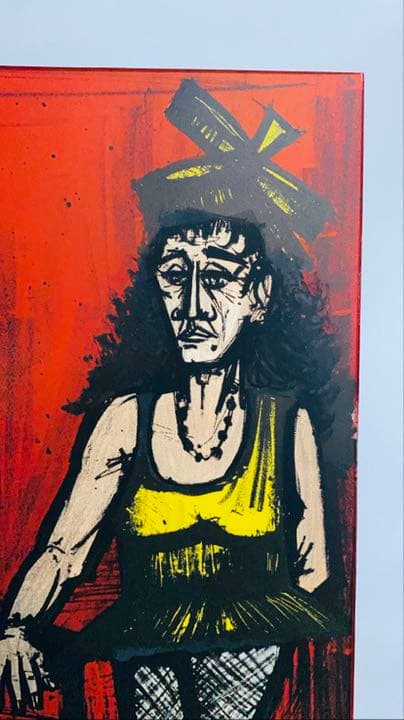 希少！★ベルナール・ビュッフェ 〜サーカスシリーズ  オリジナルリトグラフ版画 ベルナール・ビュッフェ サーカスシリーズ 大女 | 絵画など美術品の