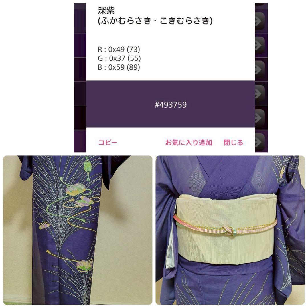 タ 薄物 化繊 絽 夏着物 訪問着 フルセット 4点 S〜M 【ミト】 - メルカリ