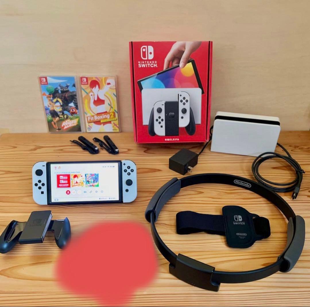 【Nintendo SWITCH 有機EL】エクササイズソフト付き Nintendo Switch（有機ELモデル) + 選べるソフトセット | Costco Japan