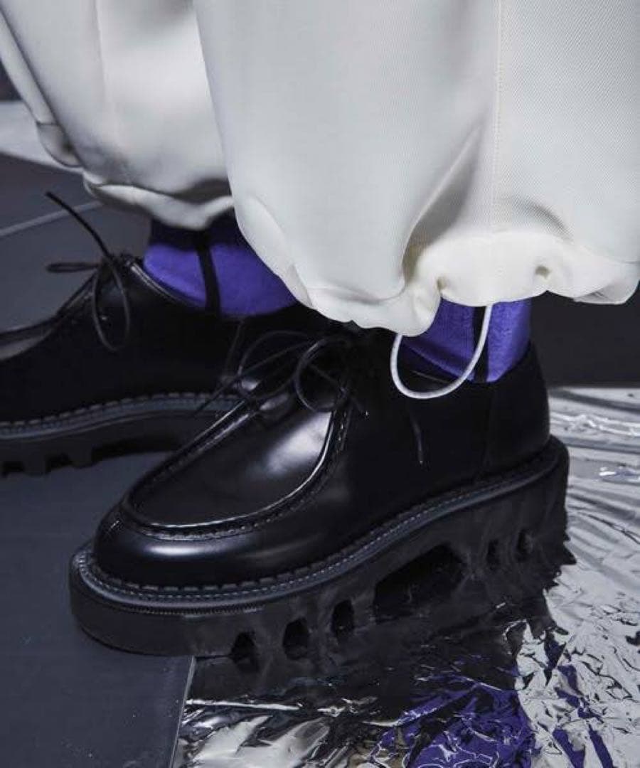 ryuichi様限定 チロリアンブーツ 【MAISON SPECIAL】 forksy.】ボリュームソール フェイクムートン チロリアンブーツ forksy