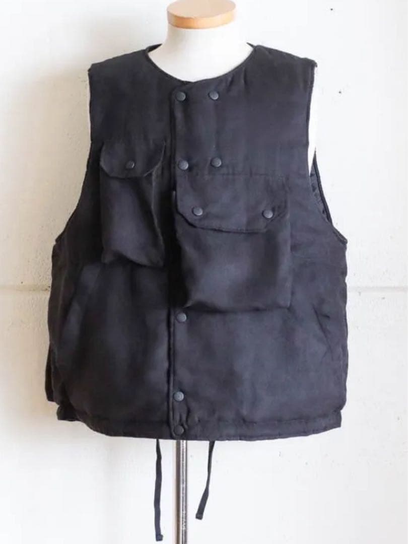 新品未使用 エンジニアードガーメンツ カバーベスト XS フェイクスエード 黒 ENGINEERED GARMENTS / エンジニアドガーメンツ | Cover Vest - Nylon