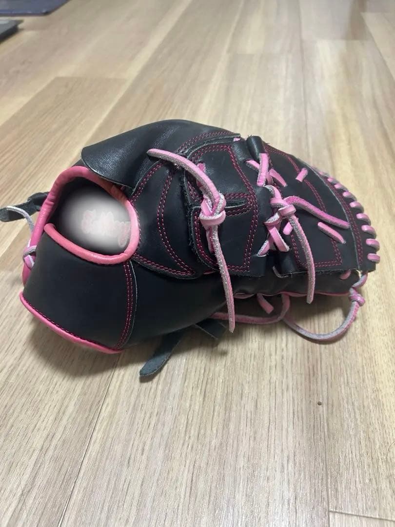 グラブワークス投手用 硬式グローブ 黒/ピンク　伊藤大海 MIZUNO（ミズノ） ミズノプロ/オーダーグラブ/硬式グローブ/伊藤大海