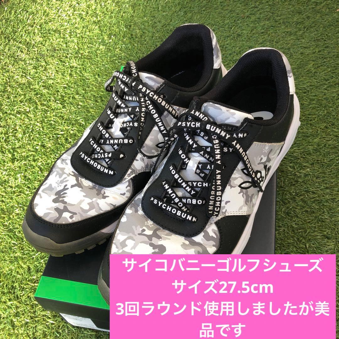 PSYCHO BUNNY カモフラージュ ゴルフスニーカーサイズ27.5cm Psycho Bunny（サイコバニー） スニーカー 「GOLF」カモフラージュ