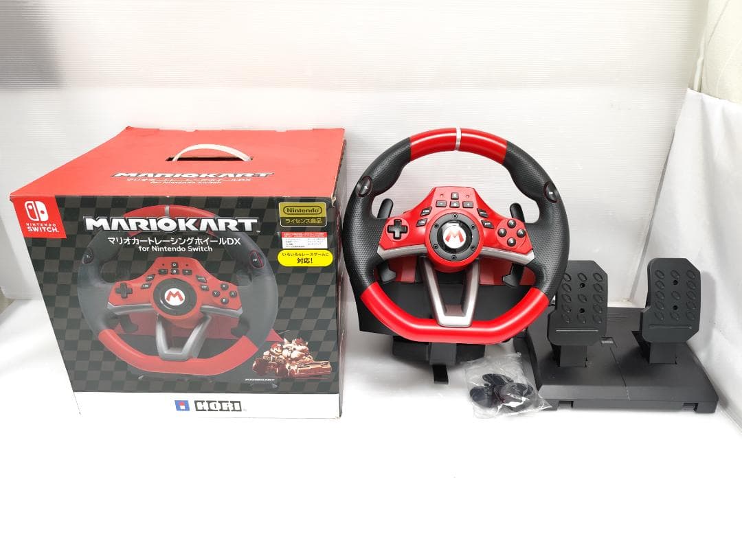 switch マリオカート レーシングホイールDX HORI NSW-228 ① - メルカリ