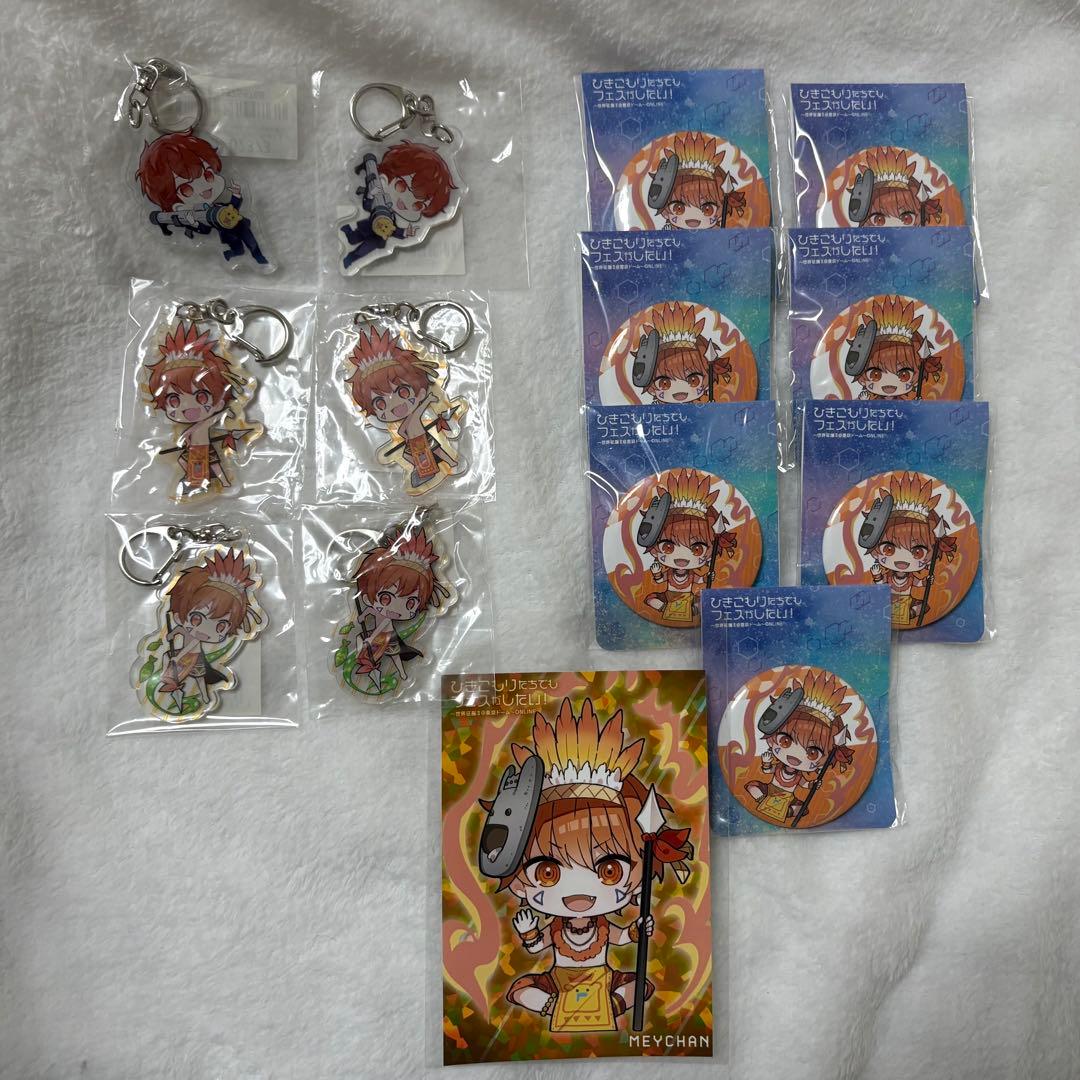 バラ売り可】めいちゃん ひきフェス アクキー 缶バッジ セット - メルカリ