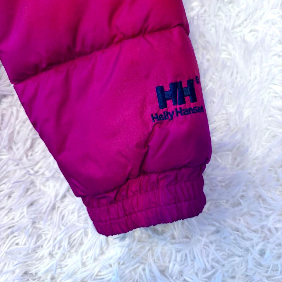 美品】ヘリーハンセン リバーシブル ヌプシ ダウンジャケット 刺繍ロゴ