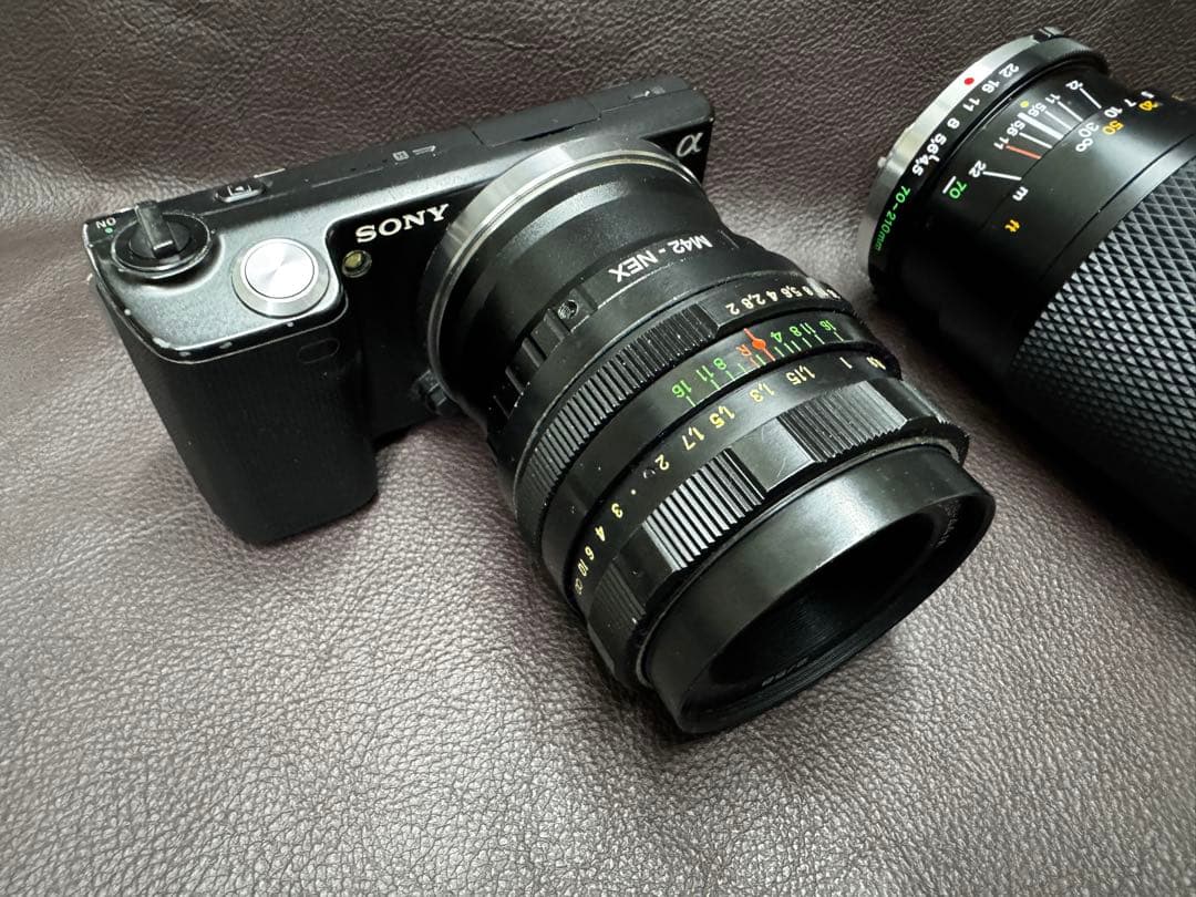 Sony NEX-5 ぐるぐるボケHELIOS-44M、オリン70-210mm