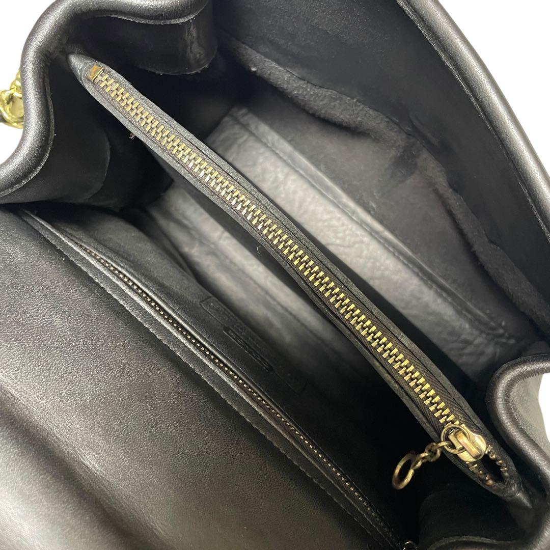 美品」 オールドコーチ 9977 USA 2way ブラック ショルダーバッグ