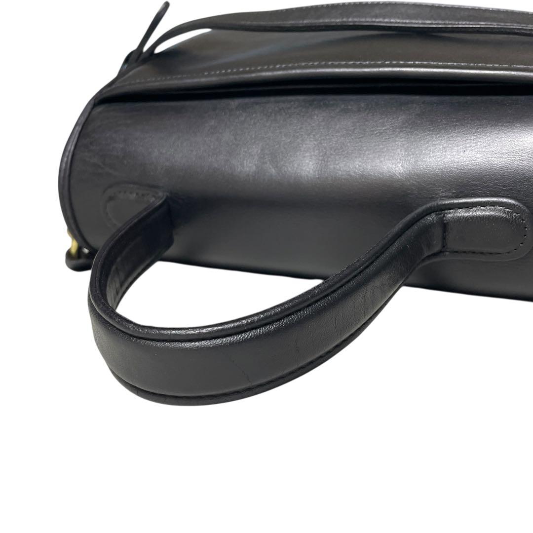 美品」 オールドコーチ 9977 USA 2way ブラック ショルダーバッグ