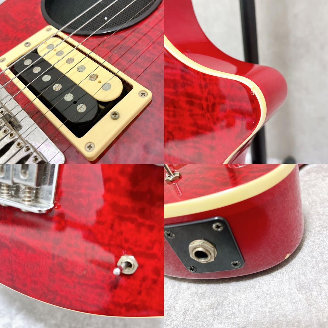 zo-3 GF キルトトップ フェルナンデス アンプ内蔵ミニギター 赤 レッド