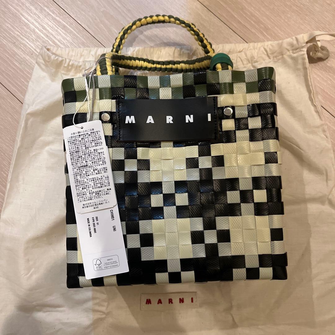 未使用品⭐︎マルニ バッグ MARNI ジャージーハンドル バスケット