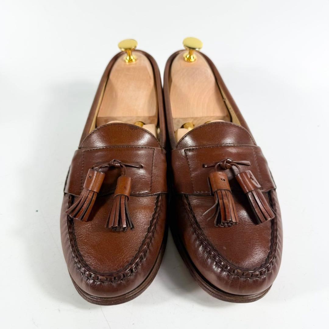 USA製】COLE HAAN コールハーン タッセルローファー 革靴 茶 良品
