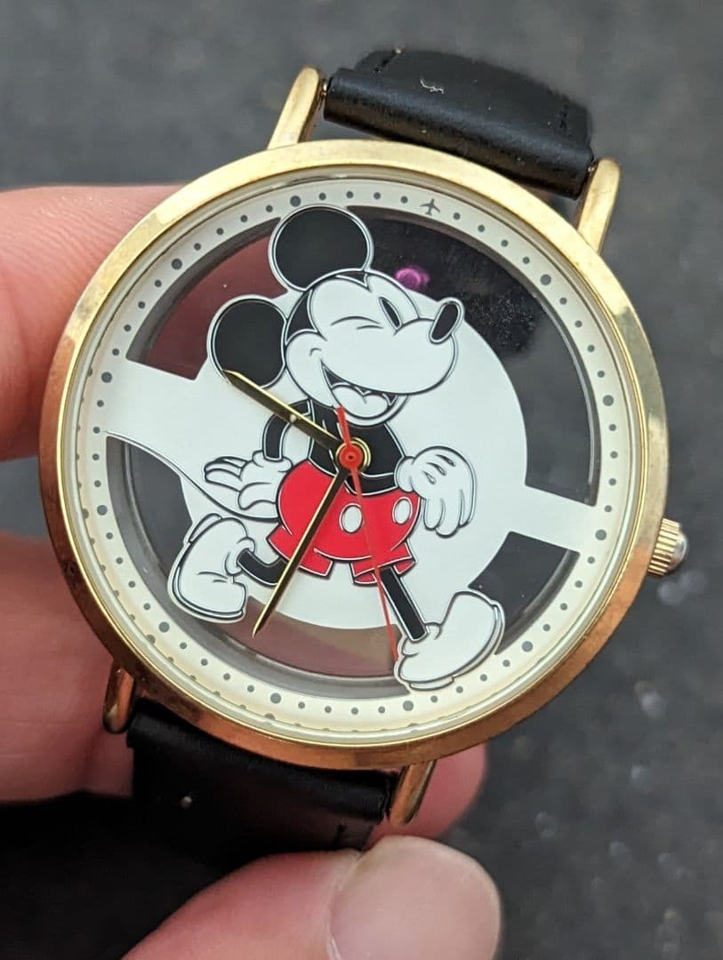 電池交換済み Disney×JAL ディズニー×JALコラボ 腕時計 ミッキー