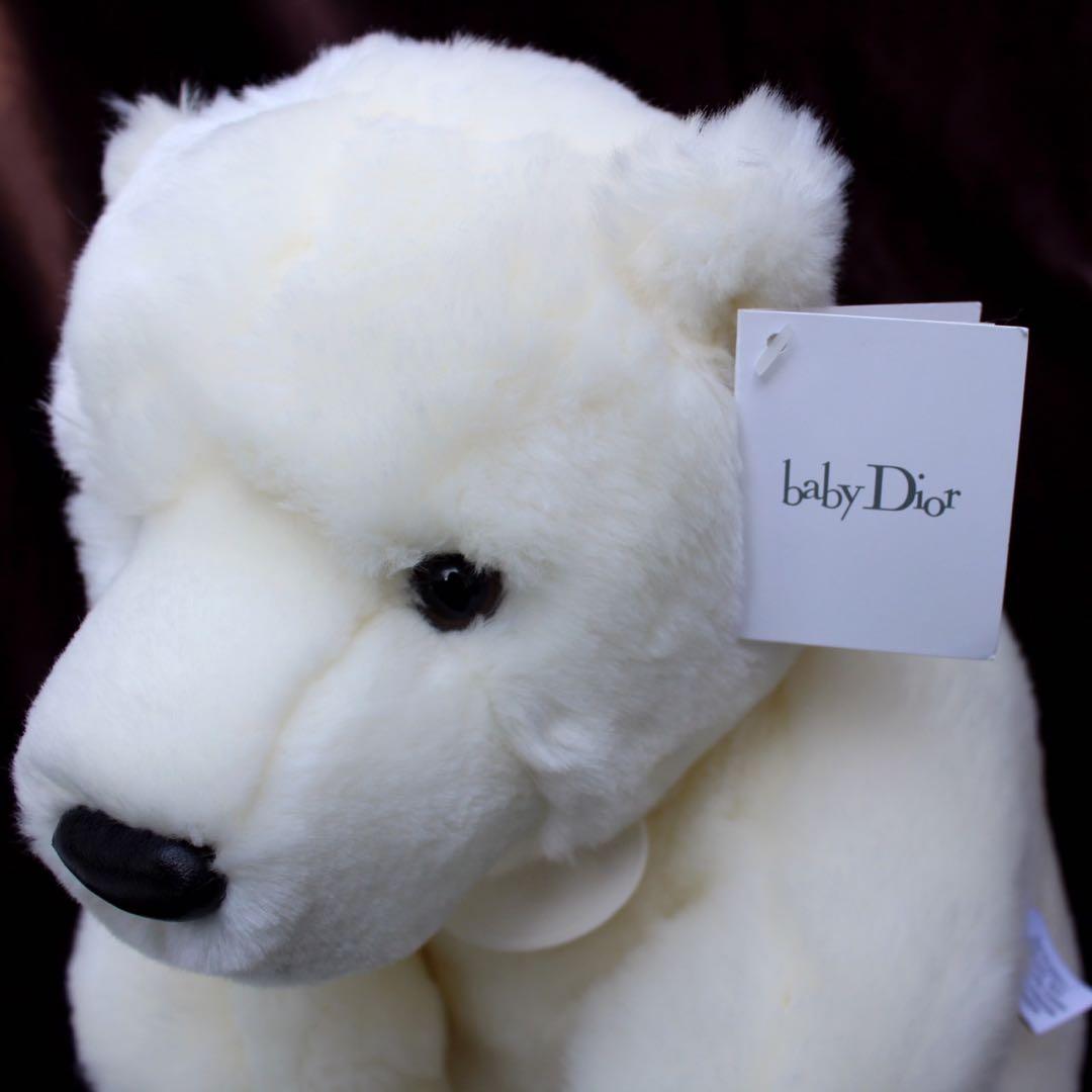 ♥Christian Dior ホワイトクマ ぬいぐるみ テディベア baby - メルカリ