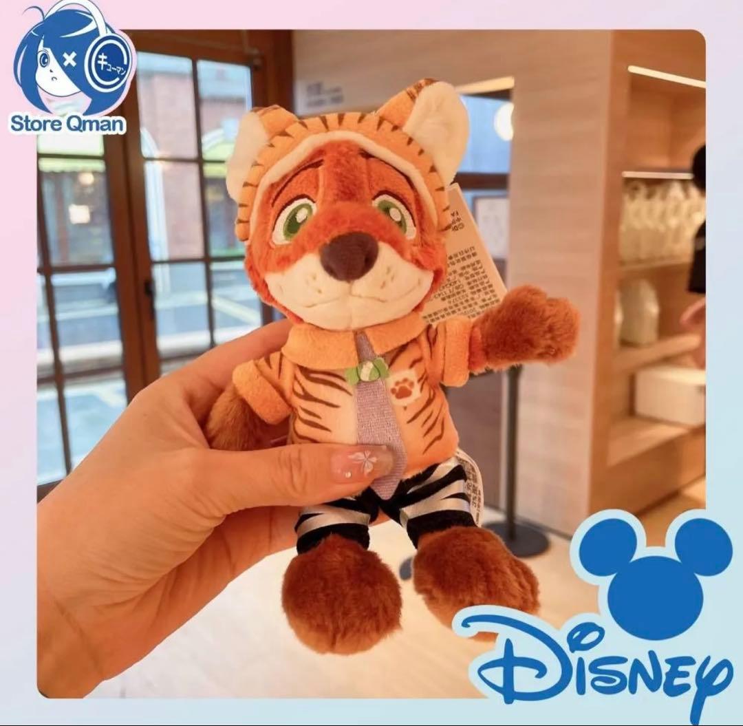 ズートピア 上海ディズニー ニックワイルド キーチェーン ぬいぐるみ