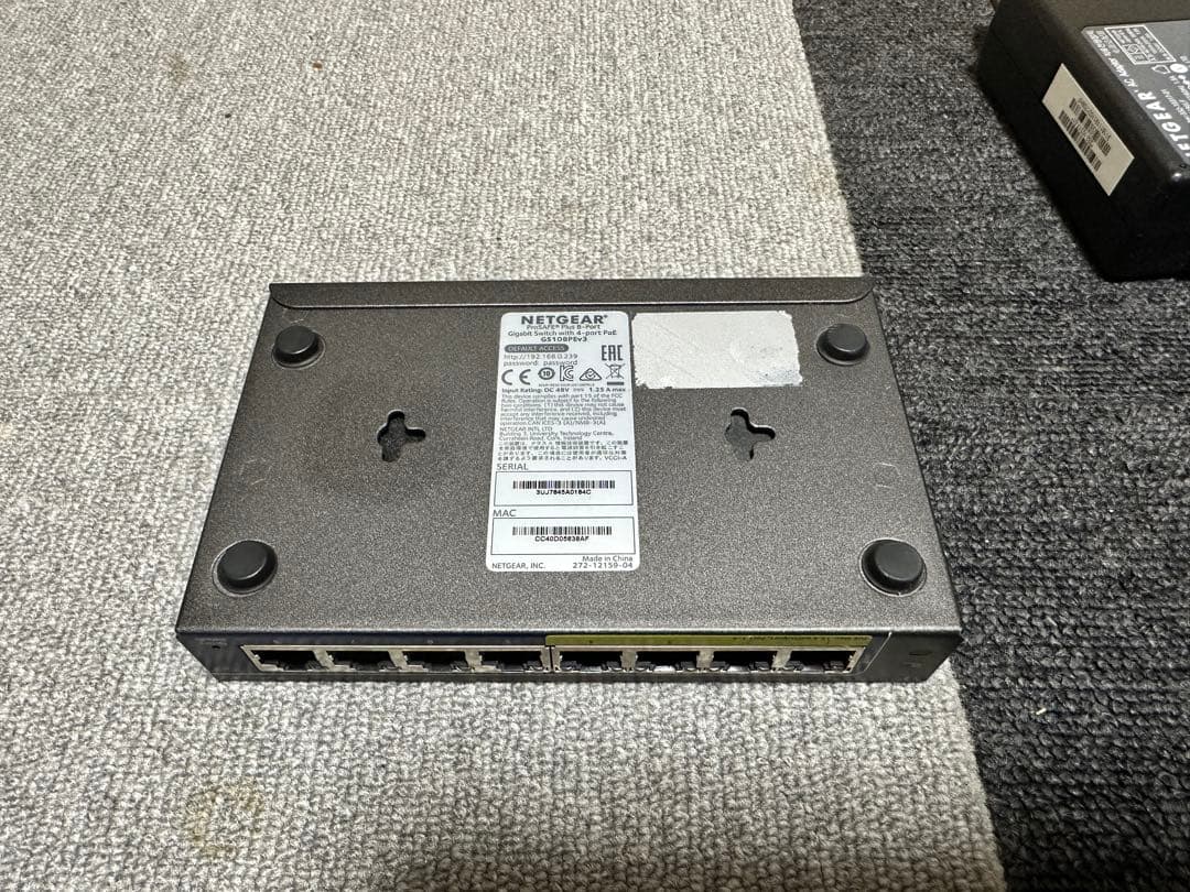3個セット】傷あり NETGEAR GS108PEv3 ギガビット.