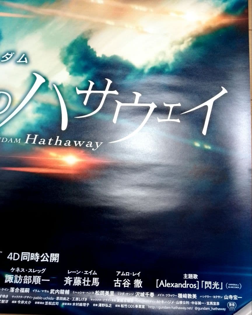 機動戦士ガンダム 閃光のハサウェイ 映画 ポスター 販促非売品 レア