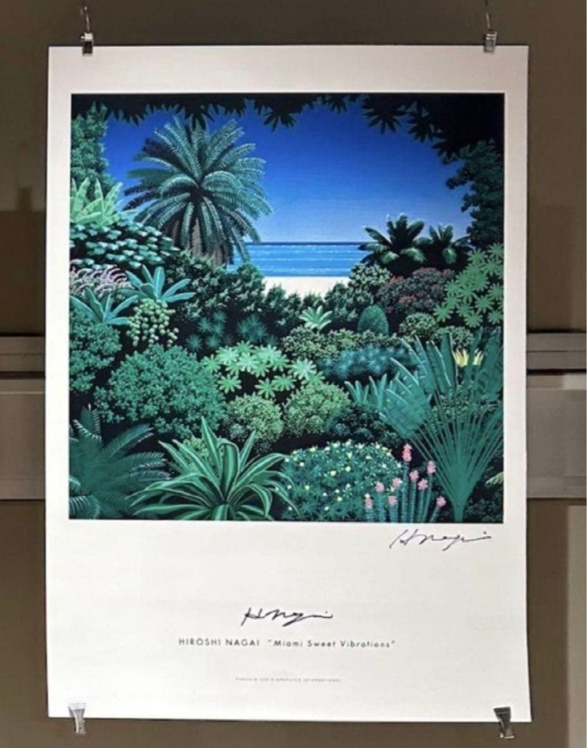 新品未使用 永井博 直筆サイン入り ポスター - メルカリ