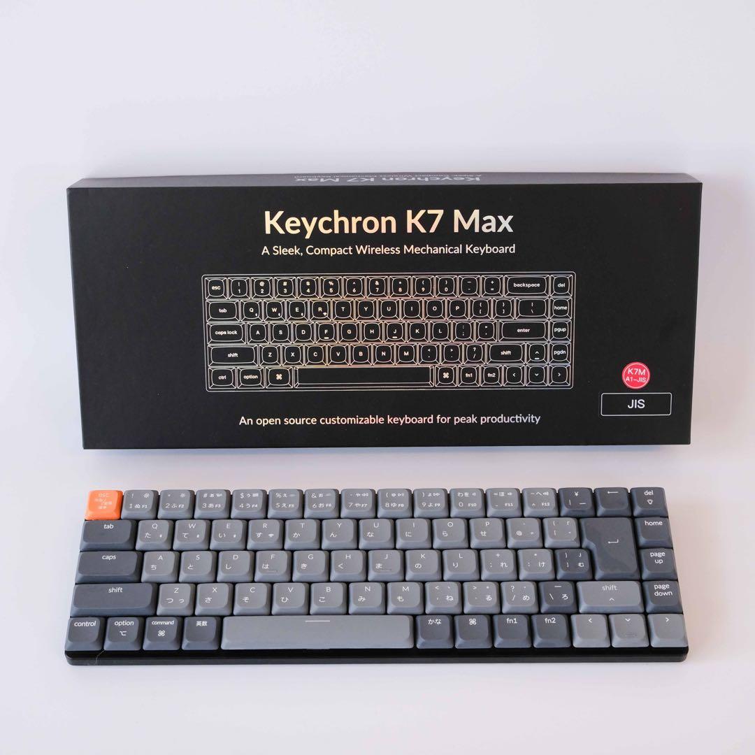 Keychron K7 Max メカニカルキーボード JIS配列 赤軸 ヨドバシ.com - Keychron キークロン K7 Max QMK/VIA ワイヤレス