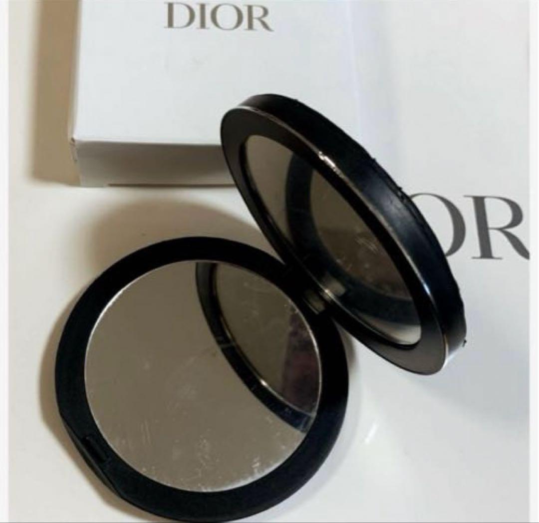 Dior ディオール ノベルティ コンパクト ミラー ブラック - メルカリ