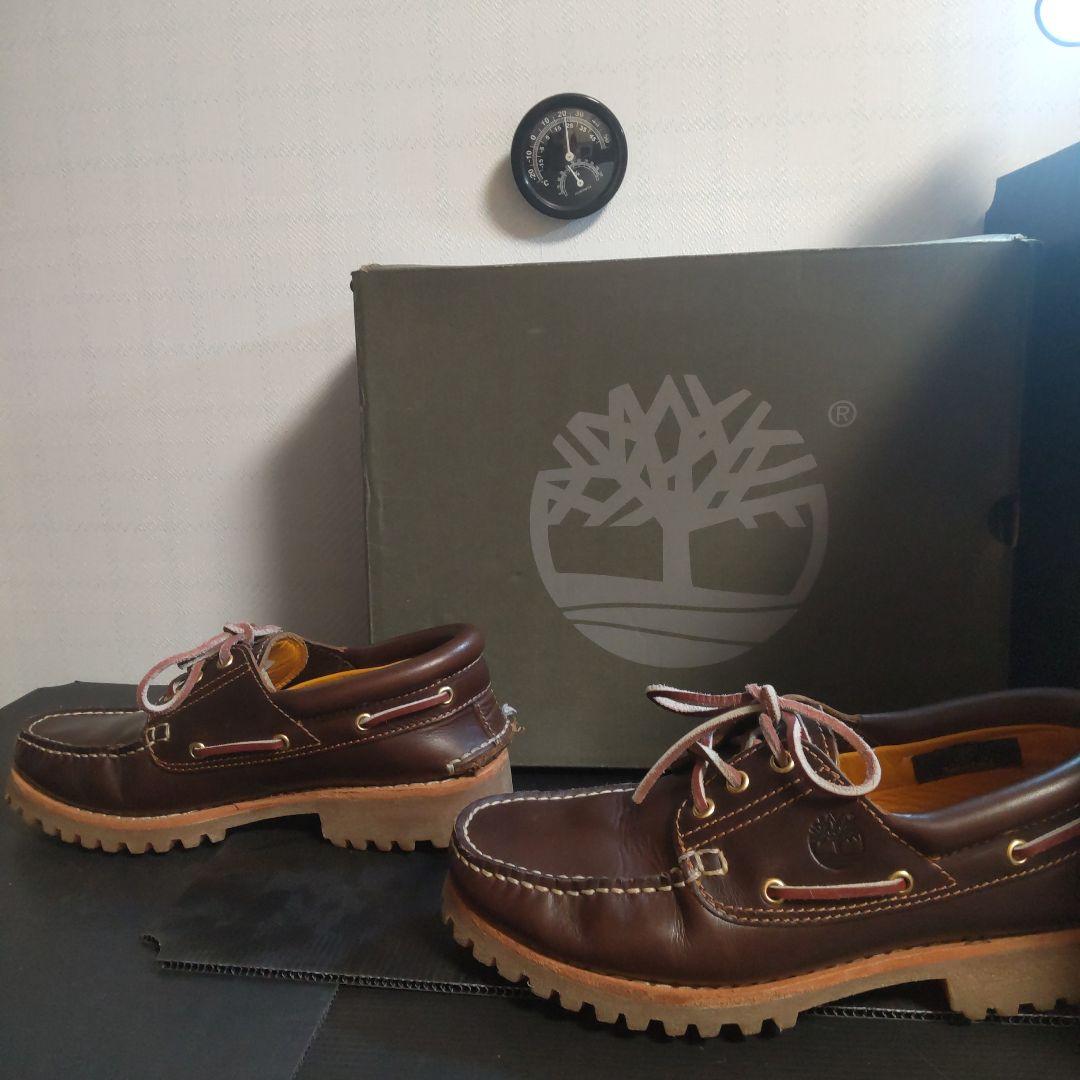 【ケア済】Timberland 3eye ブラウン 25.5cm