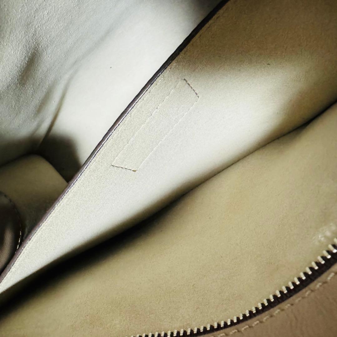 J&M Davidson Ellis Studs Crossbody Bag Beige Leather Nylon 2Way